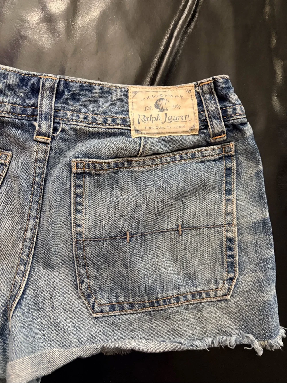 Ralph Lauren Light Blue Denim Cutoff Shorts
